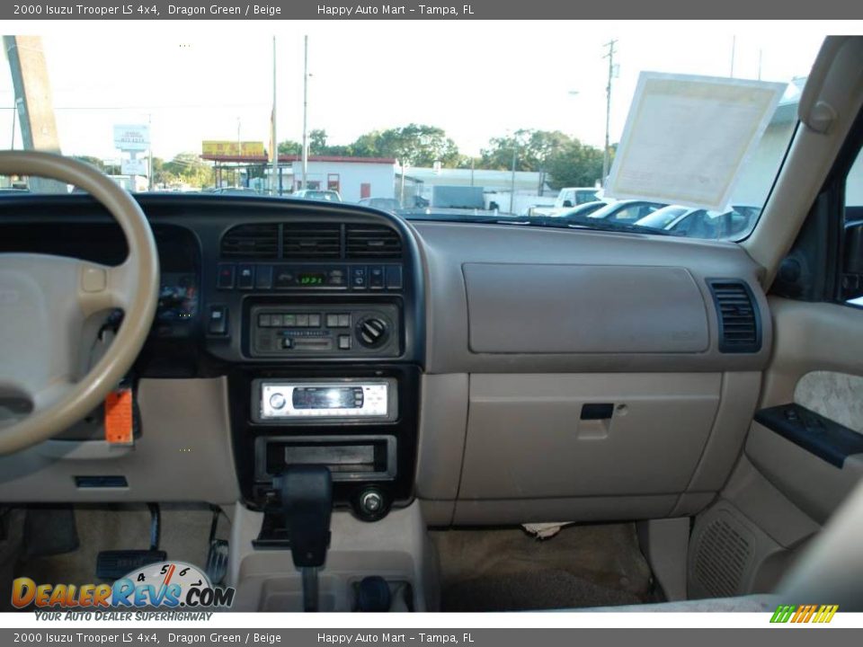 2000 Isuzu Trooper LS 4x4 Dragon Green / Beige Photo #18