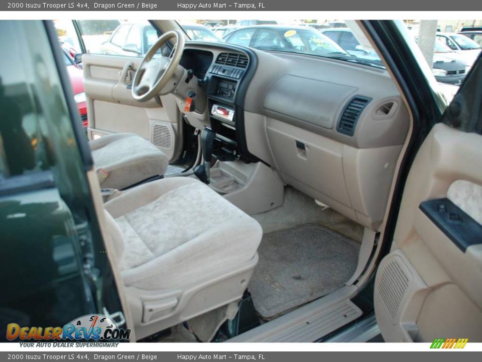 2000 Isuzu Trooper LS 4x4 Dragon Green / Beige Photo #22