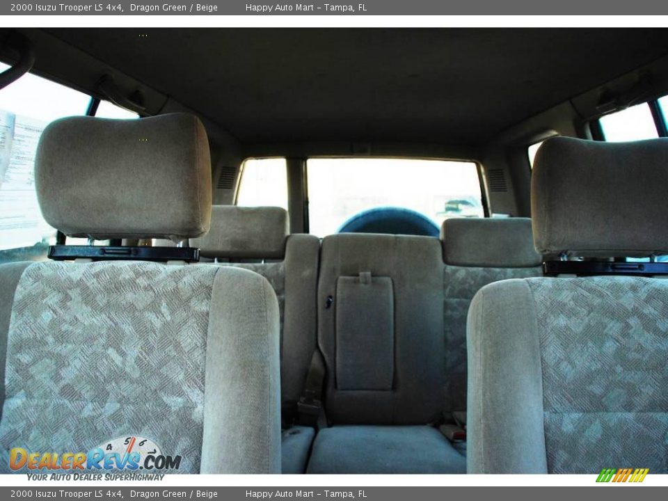 2000 Isuzu Trooper LS 4x4 Dragon Green / Beige Photo #24