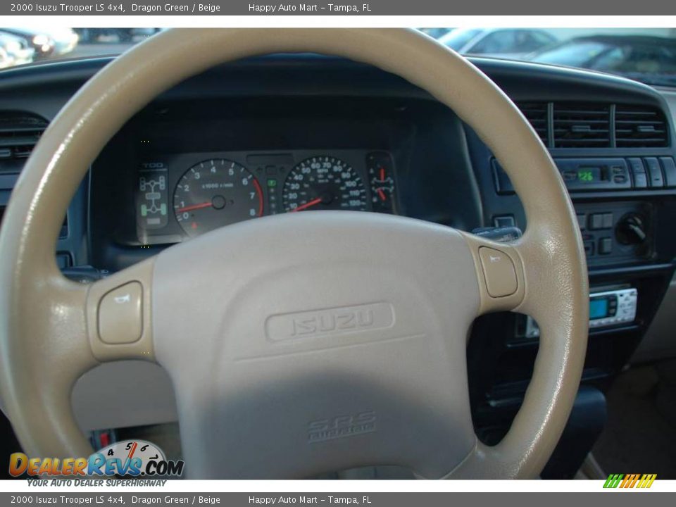 2000 Isuzu Trooper LS 4x4 Dragon Green / Beige Photo #25