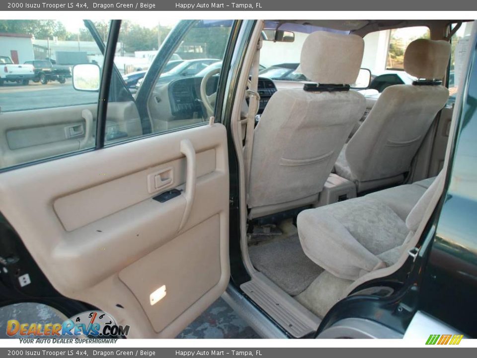 2000 Isuzu Trooper LS 4x4 Dragon Green / Beige Photo #26