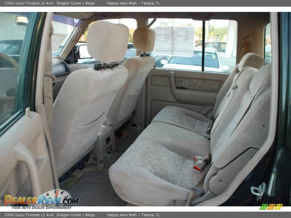 2000 Isuzu Trooper LS 4x4 Dragon Green / Beige Photo #27