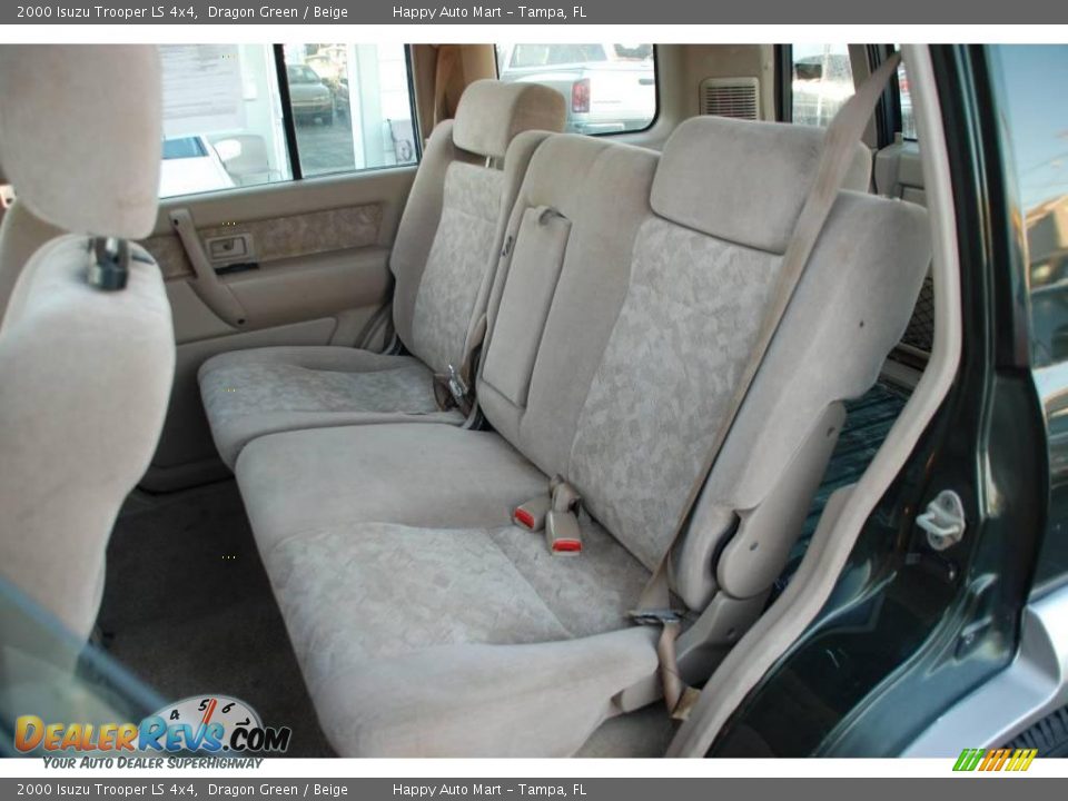 2000 Isuzu Trooper LS 4x4 Dragon Green / Beige Photo #28