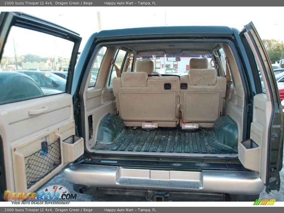 2000 Isuzu Trooper LS 4x4 Dragon Green / Beige Photo #29
