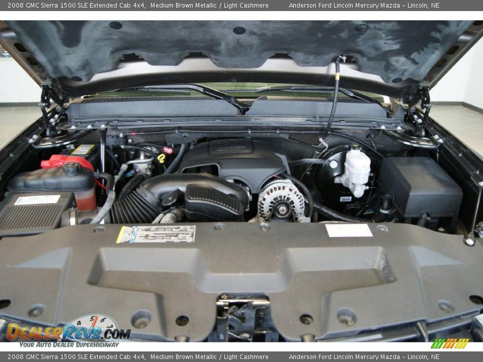 2008 GMC Sierra 1500 SLE Extended Cab 4x4 Medium Brown Metallic / Light Cashmere Photo #8