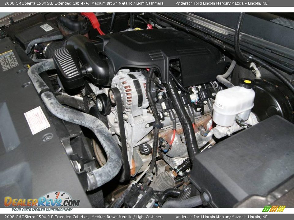 2008 GMC Sierra 1500 SLE Extended Cab 4x4 Medium Brown Metallic / Light Cashmere Photo #9