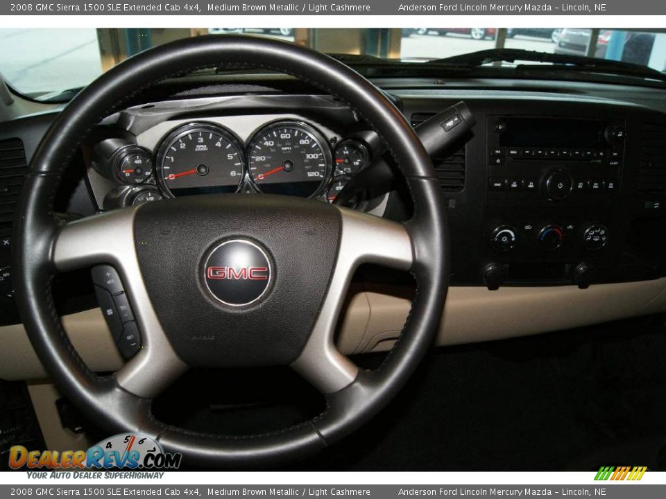 2008 GMC Sierra 1500 SLE Extended Cab 4x4 Medium Brown Metallic / Light Cashmere Photo #36