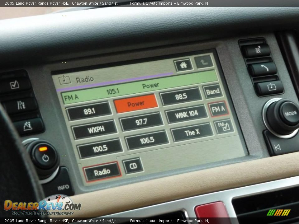 2005 Land Rover Range Rover HSE Chawton White / Sand/Jet Photo #13