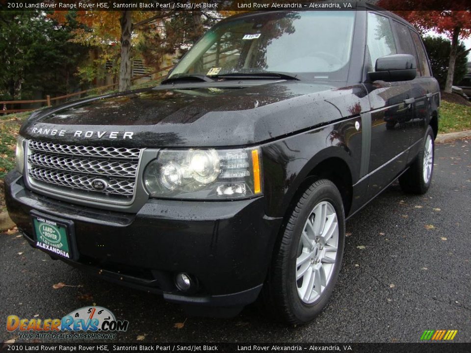 2010 Land Rover Range Rover HSE Santorini Black Pearl / Sand/Jet Black Photo #1