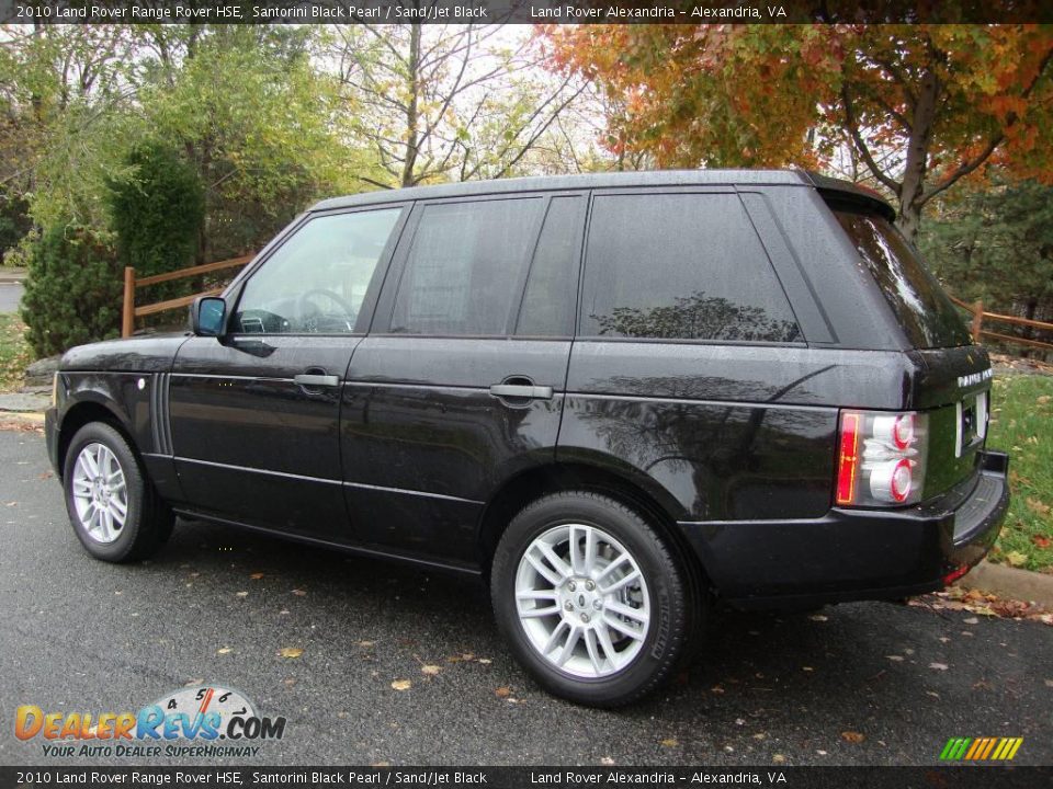 2010 Land Rover Range Rover HSE Santorini Black Pearl / Sand/Jet Black Photo #3