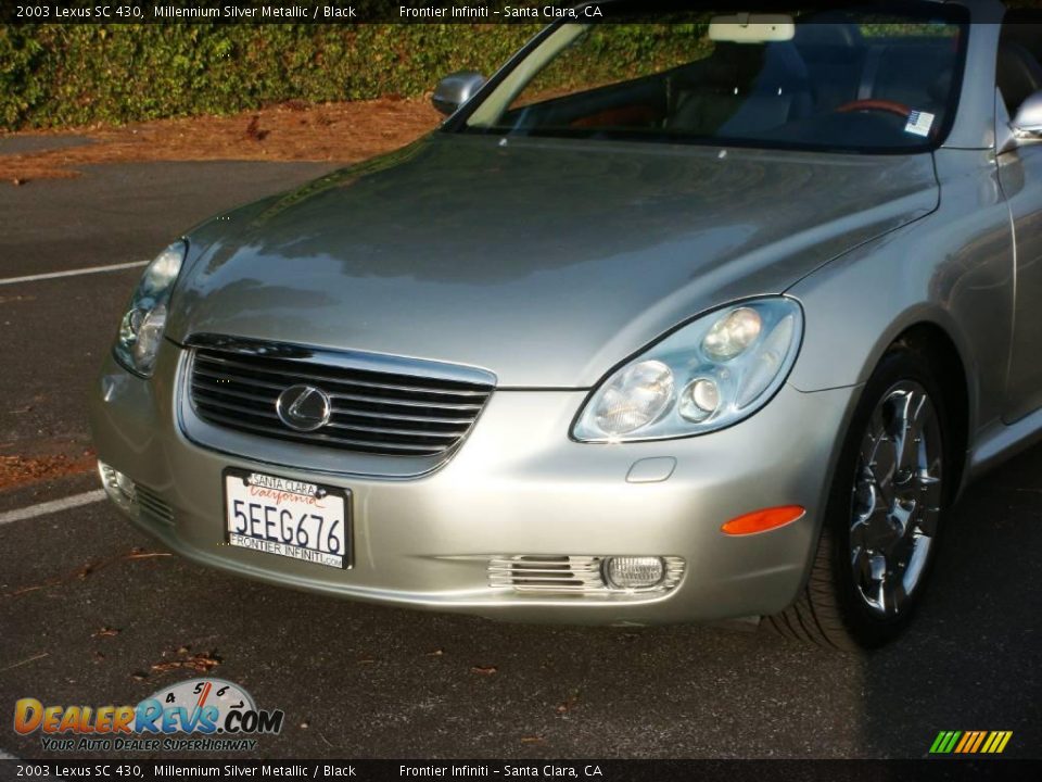 2003 Lexus SC 430 Millennium Silver Metallic / Black Photo #2