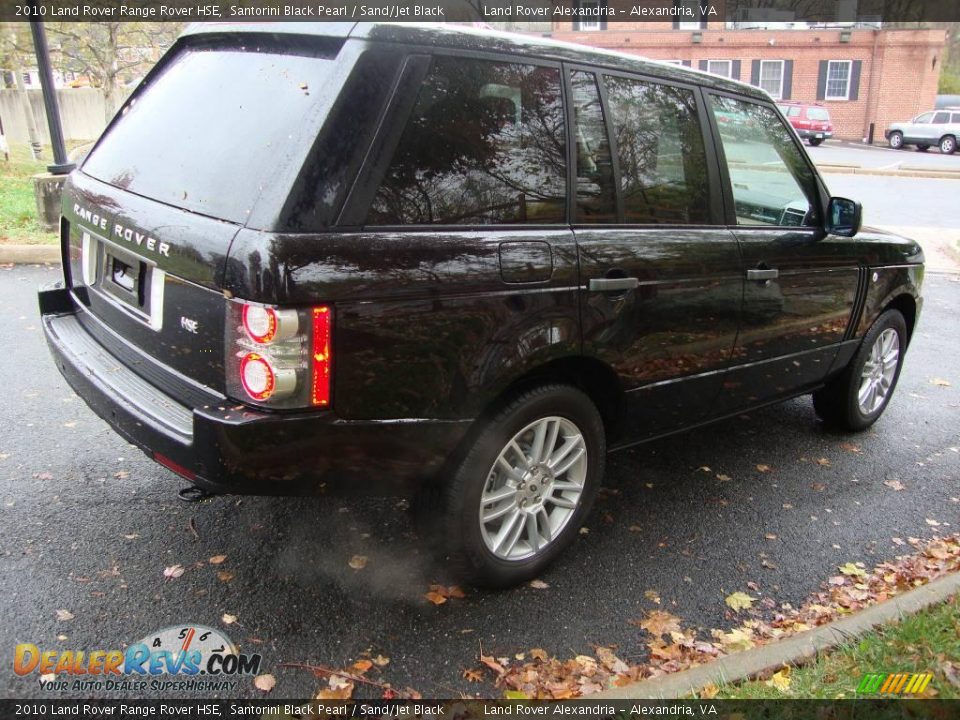 2010 Land Rover Range Rover HSE Santorini Black Pearl / Sand/Jet Black Photo #9