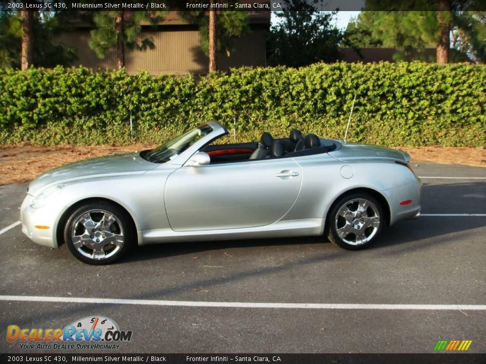 2003 Lexus SC 430 Millennium Silver Metallic / Black Photo #3