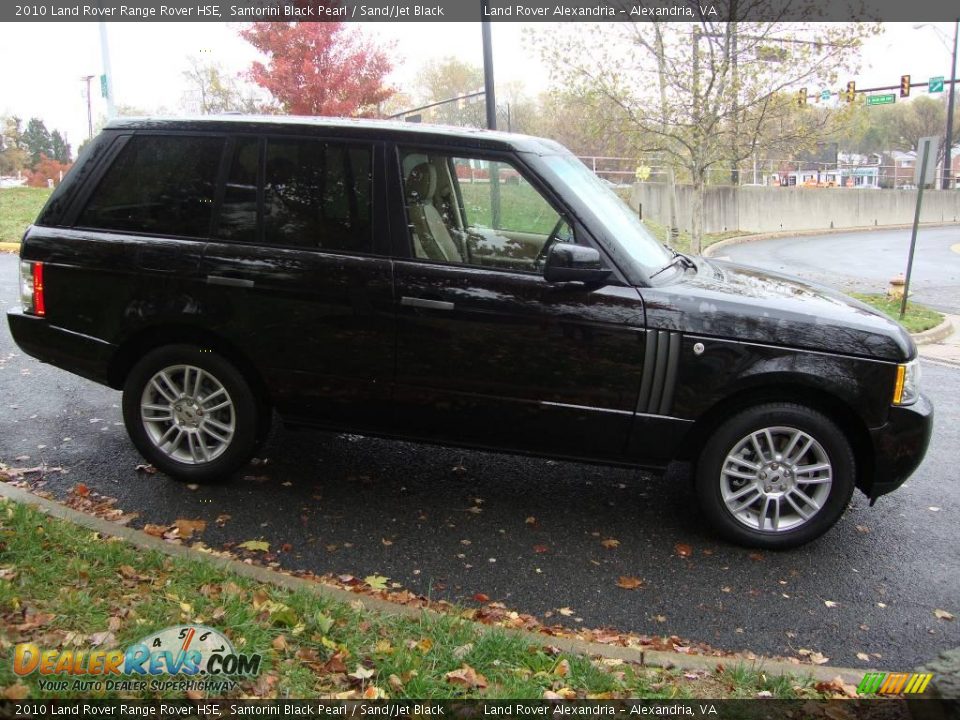 2010 Land Rover Range Rover HSE Santorini Black Pearl / Sand/Jet Black Photo #10