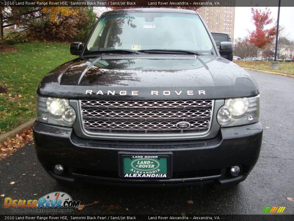 2010 Land Rover Range Rover HSE Santorini Black Pearl / Sand/Jet Black Photo #12
