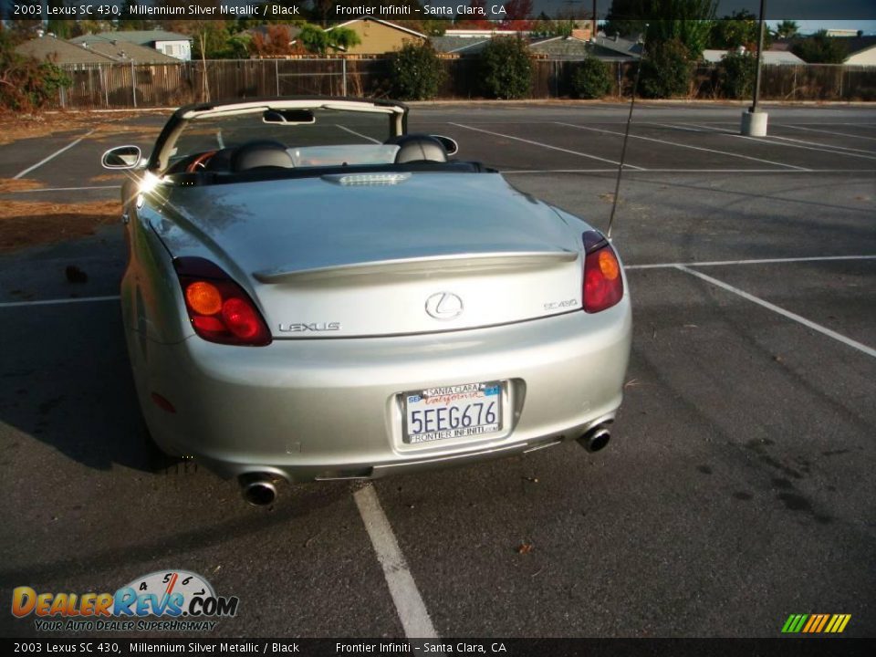 2003 Lexus SC 430 Millennium Silver Metallic / Black Photo #5