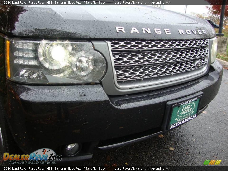 2010 Land Rover Range Rover HSE Santorini Black Pearl / Sand/Jet Black Photo #13