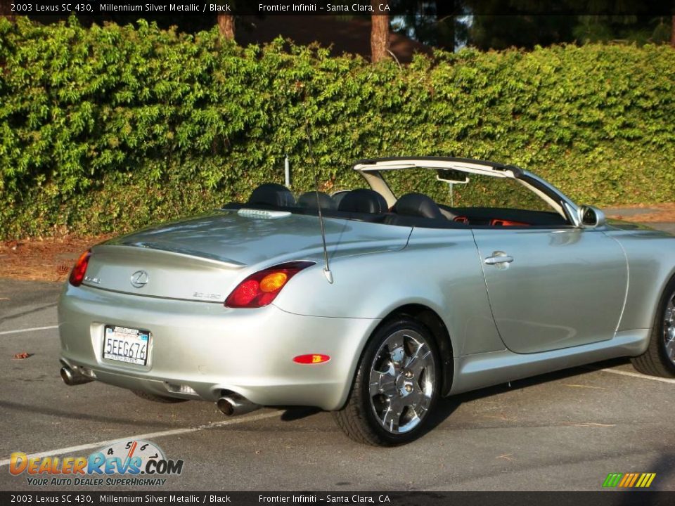 2003 Lexus SC 430 Millennium Silver Metallic / Black Photo #6