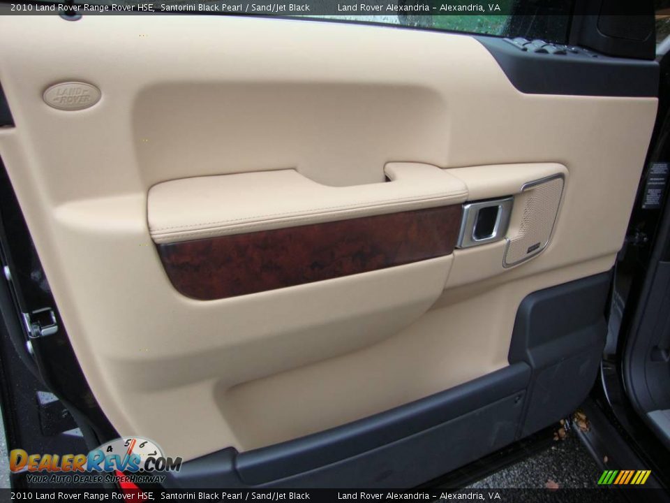2010 Land Rover Range Rover HSE Santorini Black Pearl / Sand/Jet Black Photo #14