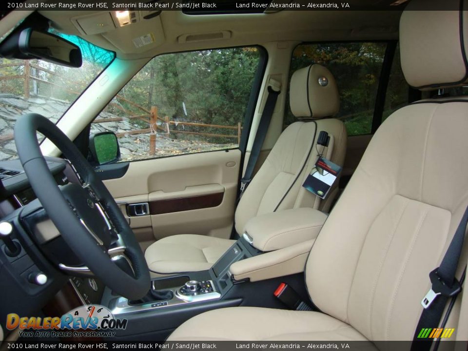 2010 Land Rover Range Rover HSE Santorini Black Pearl / Sand/Jet Black Photo #16