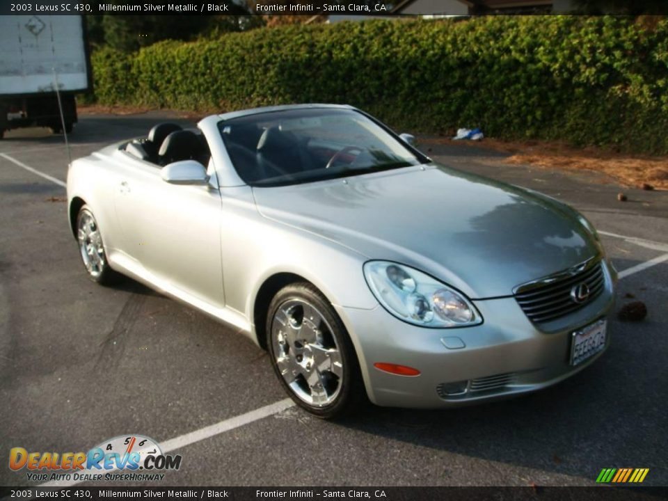 2003 Lexus SC 430 Millennium Silver Metallic / Black Photo #9