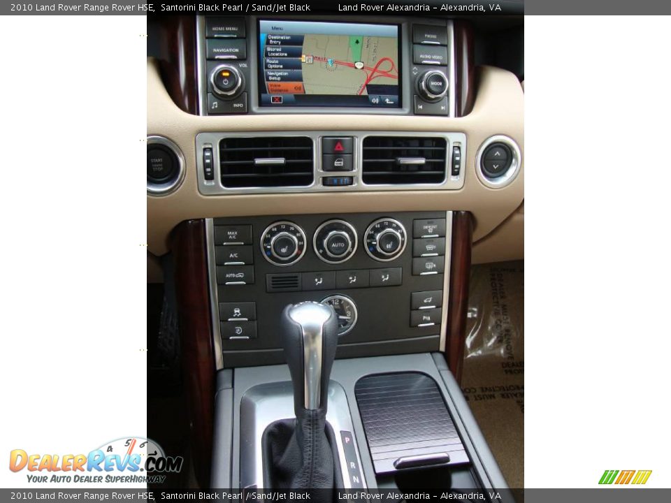 2010 Land Rover Range Rover HSE Santorini Black Pearl / Sand/Jet Black Photo #20