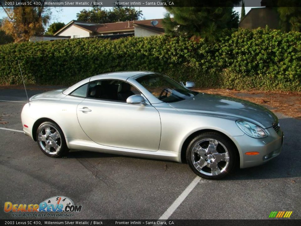 2003 Lexus SC 430 Millennium Silver Metallic / Black Photo #12