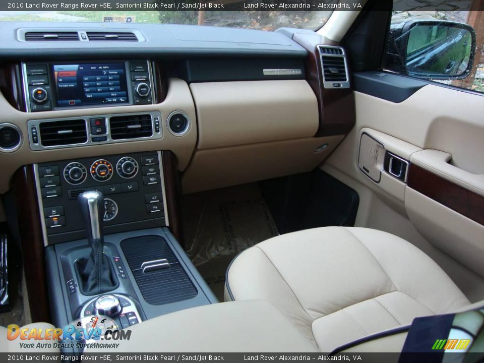 2010 Land Rover Range Rover HSE Santorini Black Pearl / Sand/Jet Black Photo #22