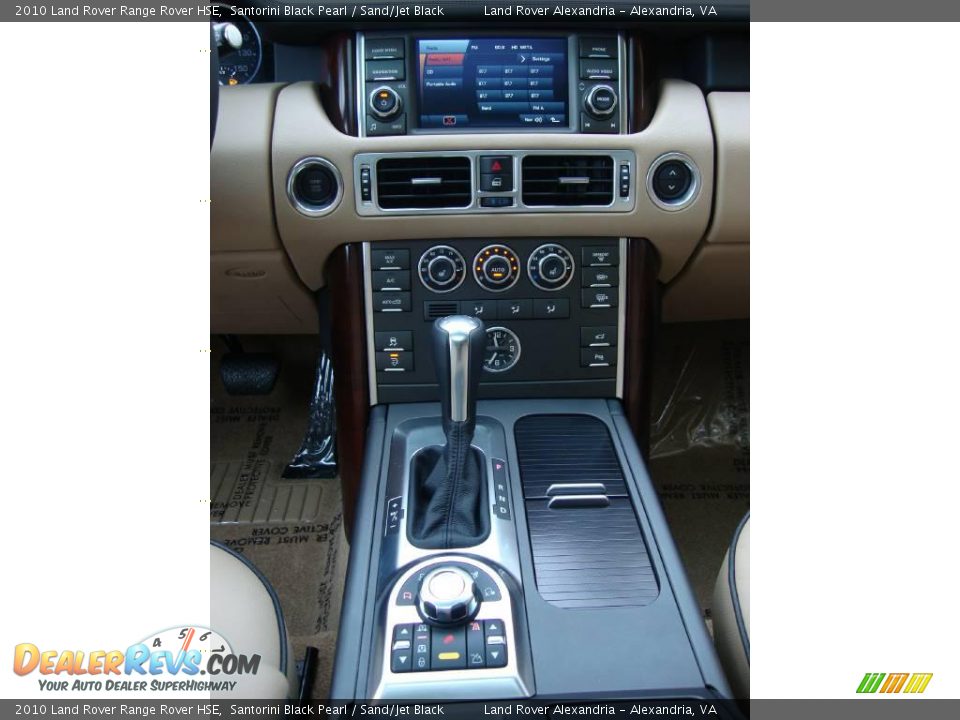 2010 Land Rover Range Rover HSE Santorini Black Pearl / Sand/Jet Black Photo #23