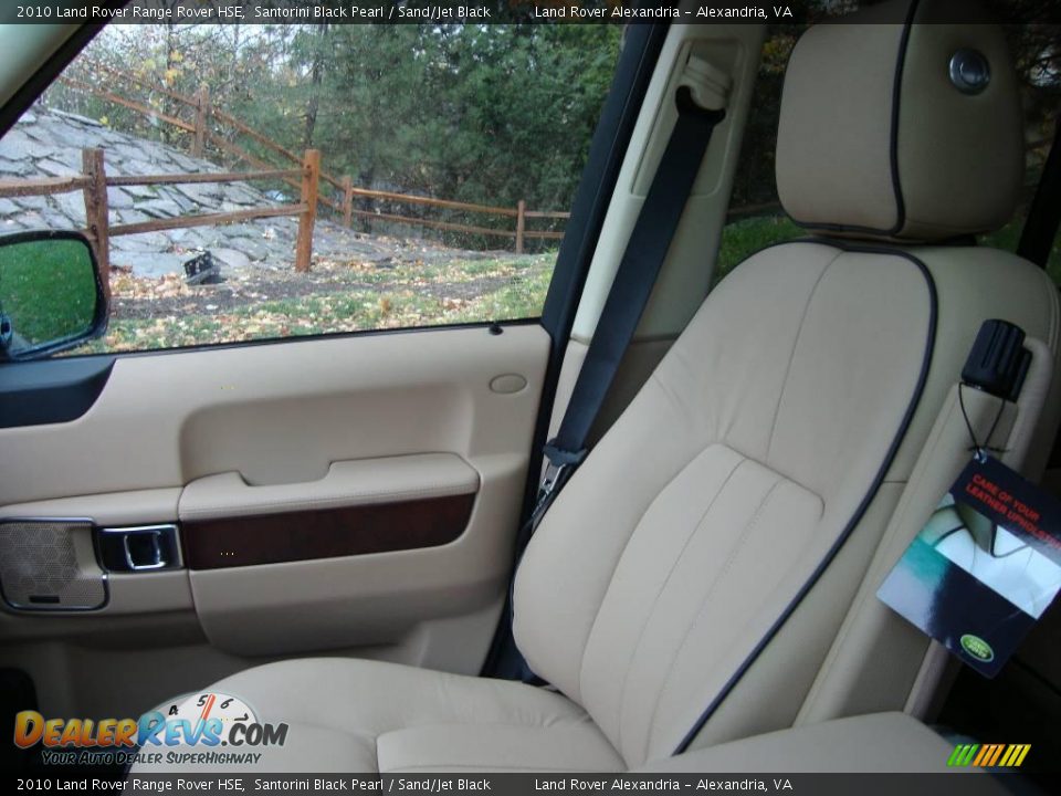 2010 Land Rover Range Rover HSE Santorini Black Pearl / Sand/Jet Black Photo #24