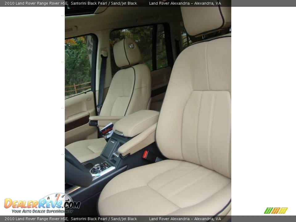 2010 Land Rover Range Rover HSE Santorini Black Pearl / Sand/Jet Black Photo #25