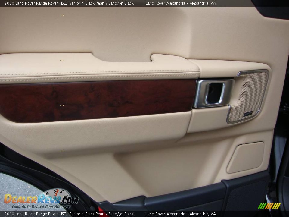 2010 Land Rover Range Rover HSE Santorini Black Pearl / Sand/Jet Black Photo #26