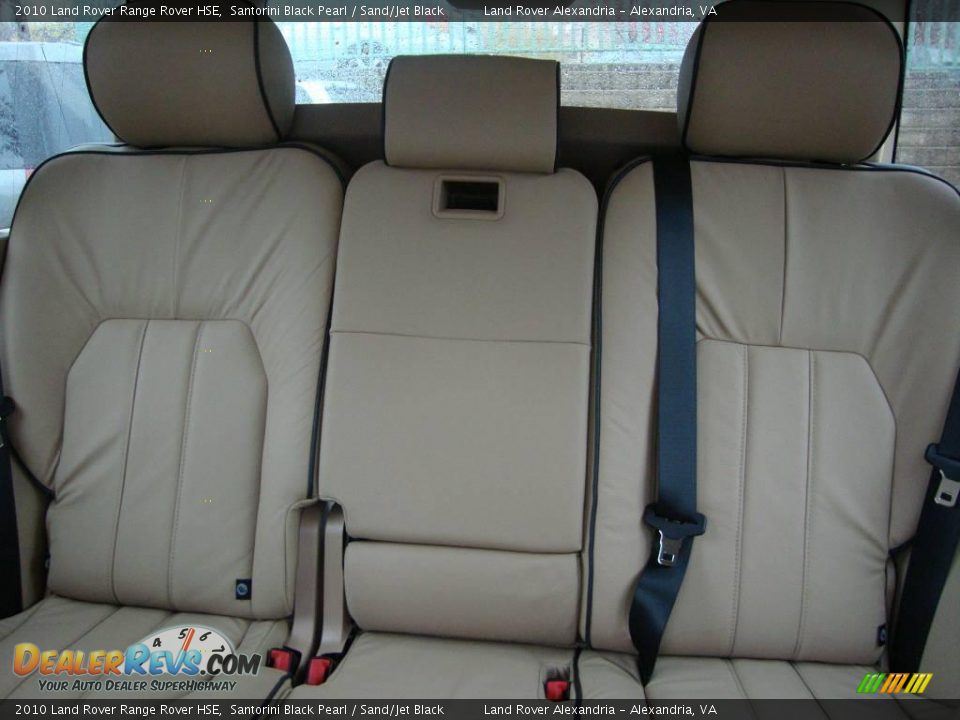 2010 Land Rover Range Rover HSE Santorini Black Pearl / Sand/Jet Black Photo #28