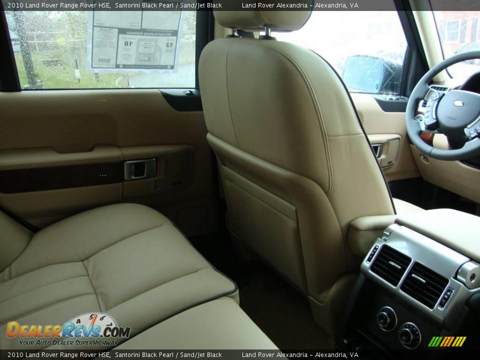 2010 Land Rover Range Rover HSE Santorini Black Pearl / Sand/Jet Black Photo #32
