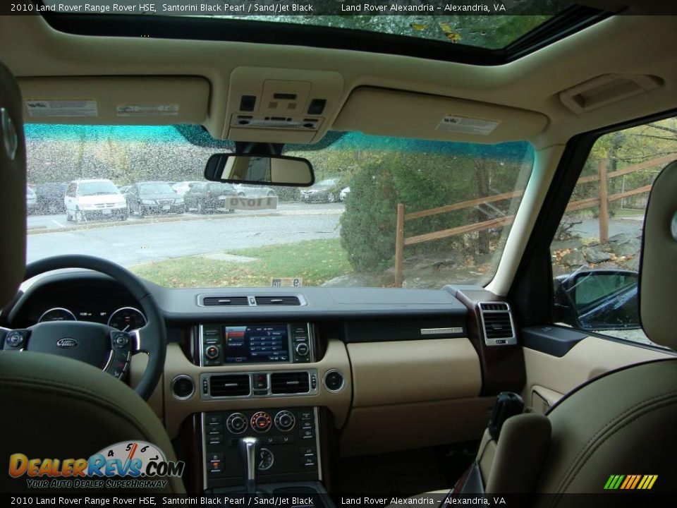 2010 Land Rover Range Rover HSE Santorini Black Pearl / Sand/Jet Black Photo #33