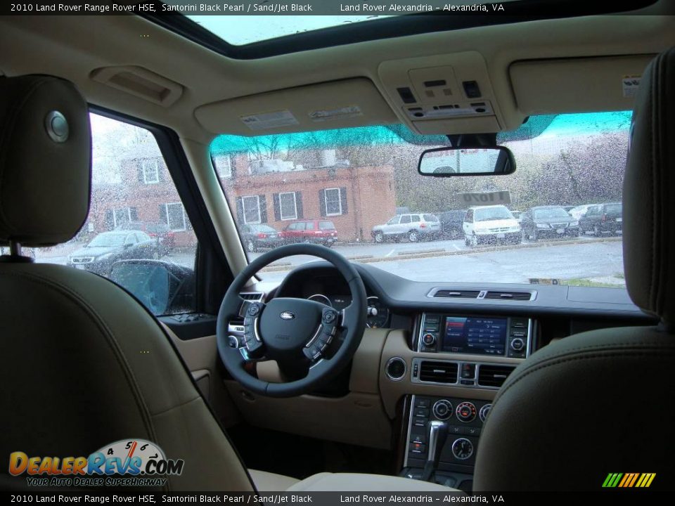 2010 Land Rover Range Rover HSE Santorini Black Pearl / Sand/Jet Black Photo #34