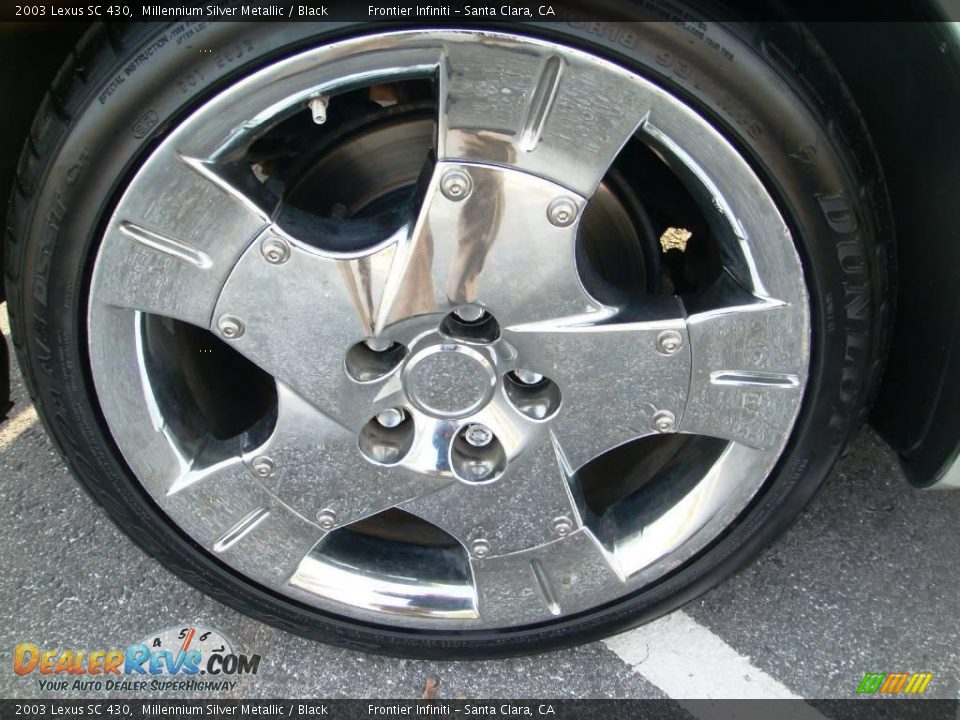 2003 Lexus SC 430 Millennium Silver Metallic / Black Photo #34
