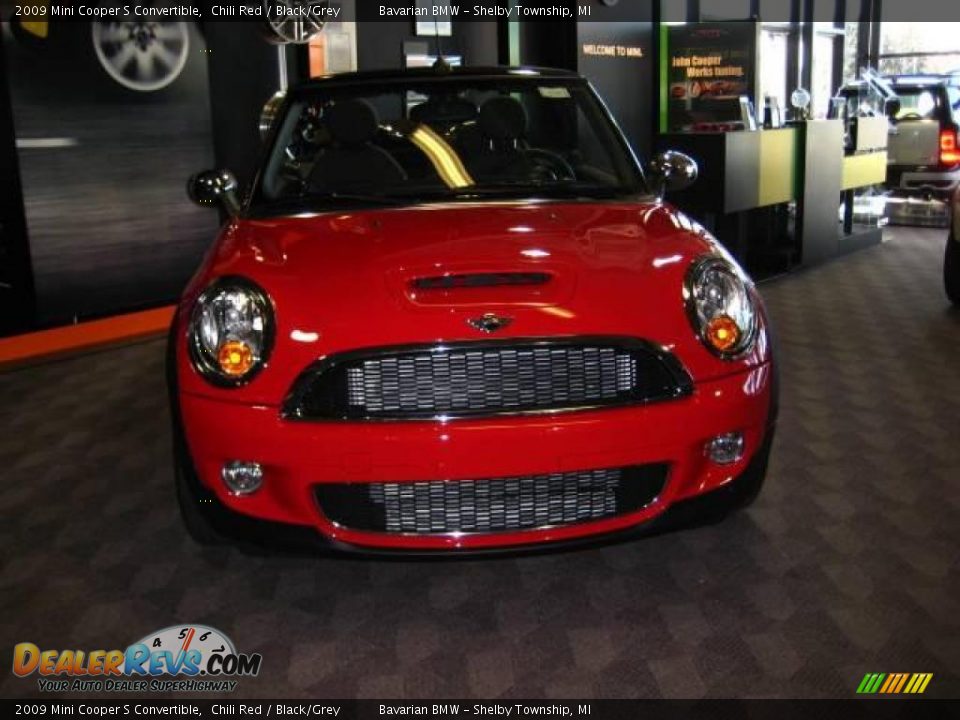 2009 Mini Cooper S Convertible Chili Red / Black/Grey Photo #5