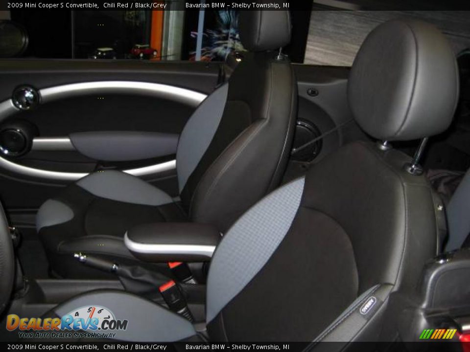 2009 Mini Cooper S Convertible Chili Red / Black/Grey Photo #8