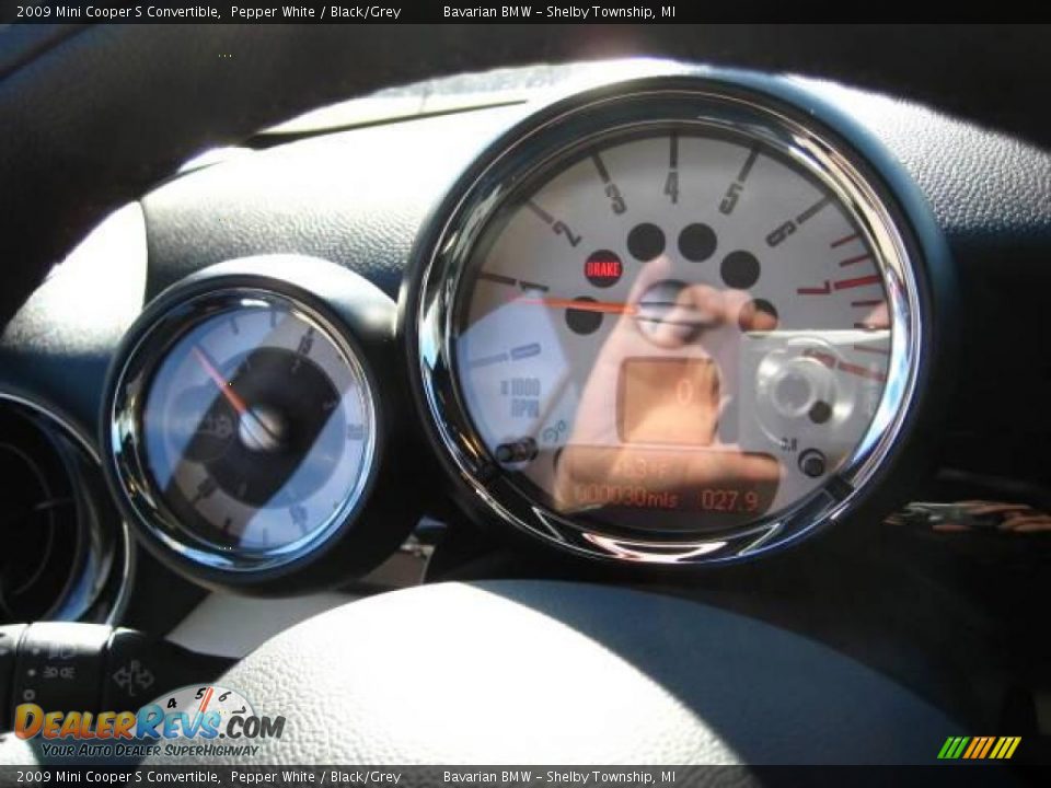 2009 Mini Cooper S Convertible Pepper White / Black/Grey Photo #17