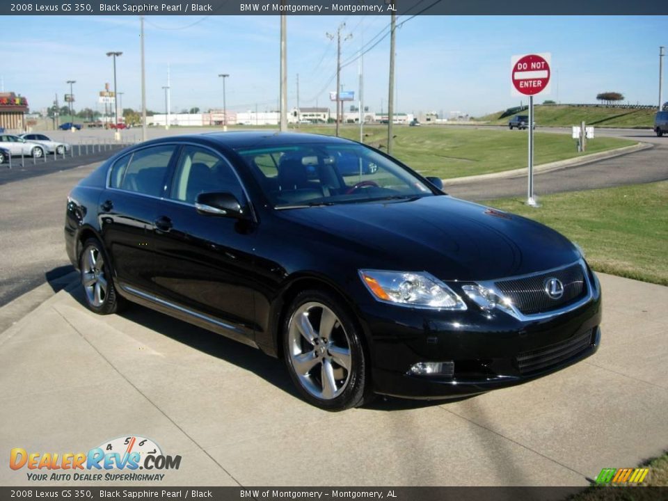 2008 Lexus GS 350 Black Sapphire Pearl / Black Photo #2