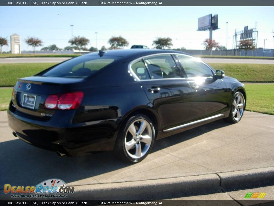 2008 Lexus GS 350 Black Sapphire Pearl / Black Photo #3