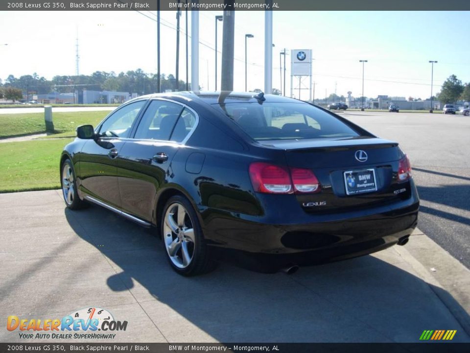 2008 Lexus GS 350 Black Sapphire Pearl / Black Photo #4