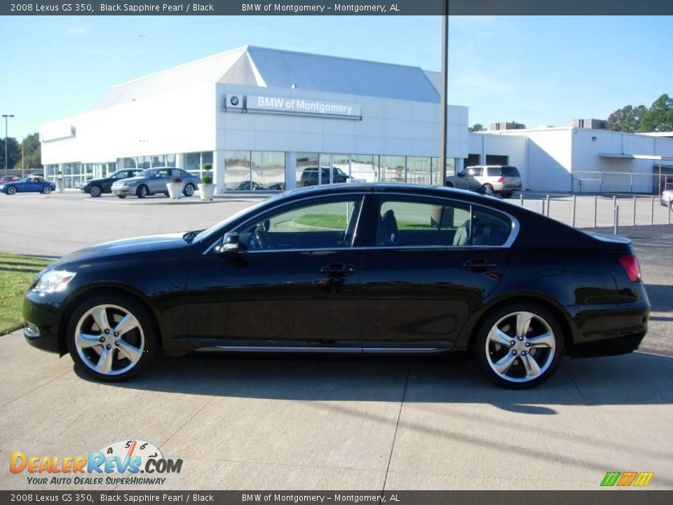 2008 Lexus GS 350 Black Sapphire Pearl / Black Photo #6
