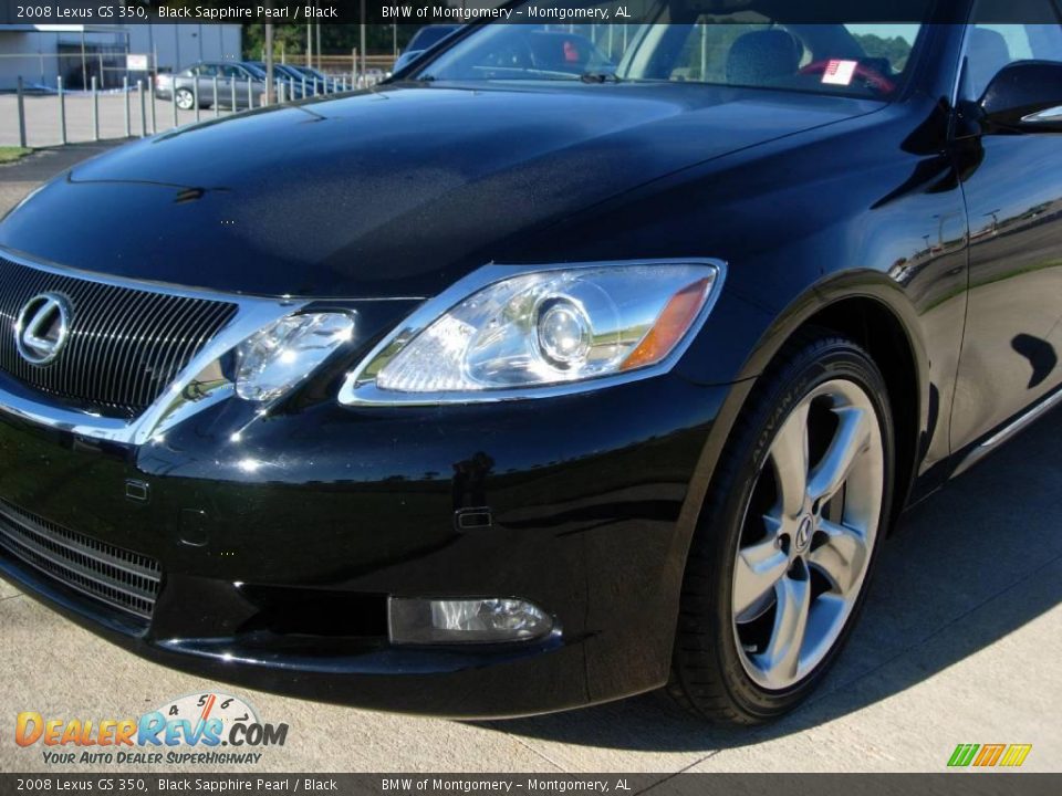 2008 Lexus GS 350 Black Sapphire Pearl / Black Photo #8