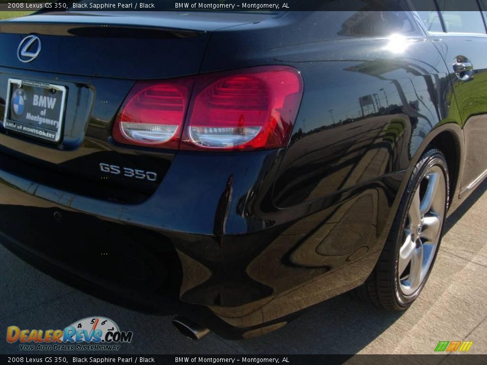 2008 Lexus GS 350 Black Sapphire Pearl / Black Photo #10