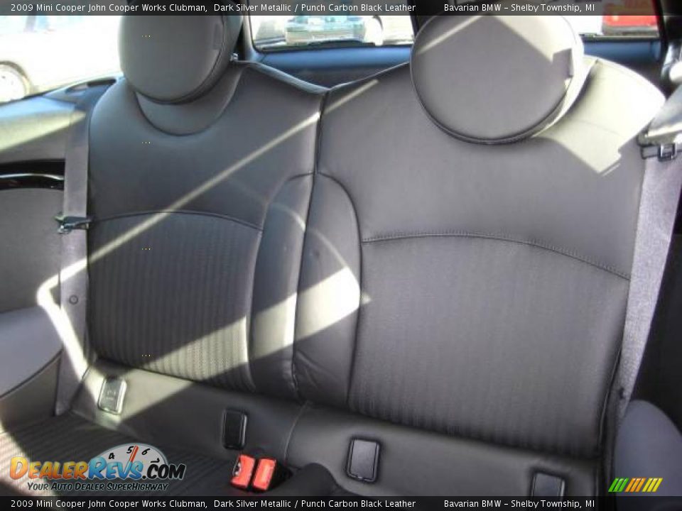 2009 Mini Cooper John Cooper Works Clubman Dark Silver Metallic / Punch Carbon Black Leather Photo #12