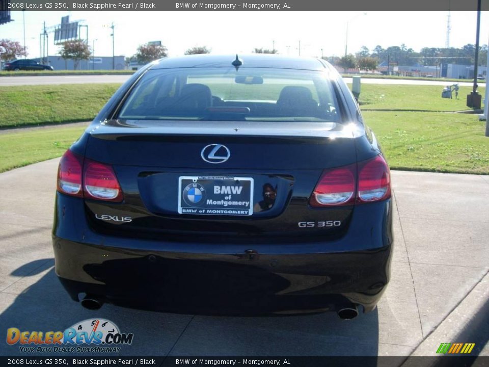 2008 Lexus GS 350 Black Sapphire Pearl / Black Photo #12