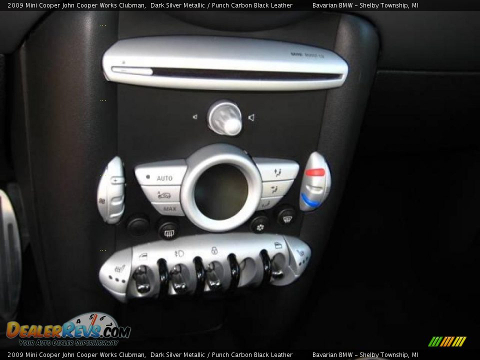 2009 Mini Cooper John Cooper Works Clubman Dark Silver Metallic / Punch Carbon Black Leather Photo #14