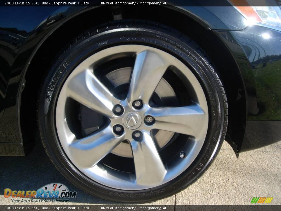 2008 Lexus GS 350 Black Sapphire Pearl / Black Photo #13